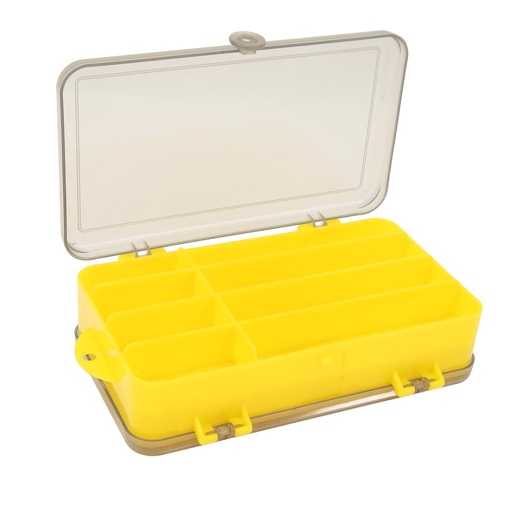 Лоток для рыболовных приманок Пластиковый дизайн с отделениями Большая вместимость Многофункциональная коробка для приманок Рыболовные снасти