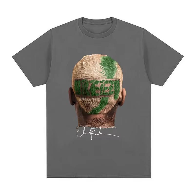 Rapper Chris Brown Tshirt Breezy Bowl XX Tour 2025 TShirts Unisex Women Harajuku ONeck Short Sleeve T Shirt Streetwear Fans Gift