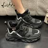 Дизайнерские кроссовки для женщин 2024 года, модные, корейские, удобные, повседневные, сращивающиеся, беговые, спортивные, на платформе, весна-осень