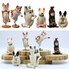 AAGWW Anime Figure Small Animal Toy Set Model Decoration Party Item Cute Decoration Dog Yoga Master (Product Contents 6-Piece Set)