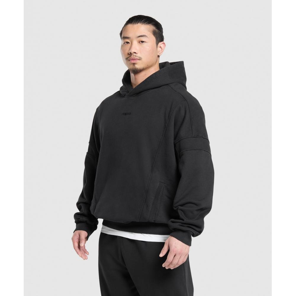Gymshark Толстовка с капюшоном Heavyweight Black A2b3a Bb2j