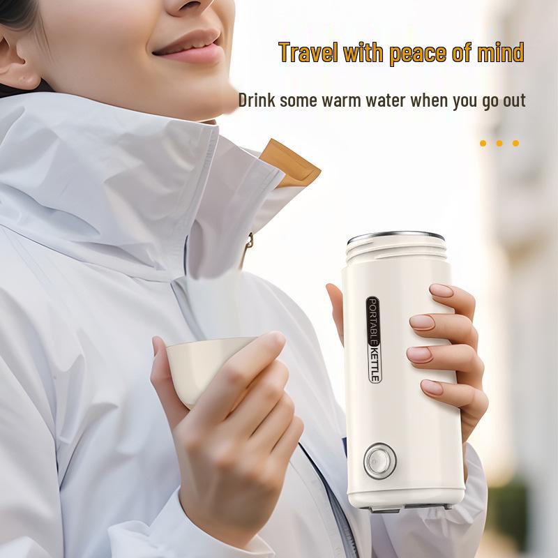 Portable Stainless Steel Rapid Boil Travel Kettle with Anti-Dry-Burn