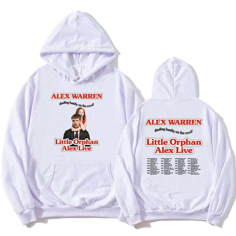 Little Orphan Alex Live  2026 Hoodies Finding Family On The Road ALEX WARREN Sweatshirts Long Sleeve Loose Hooded Pullovers