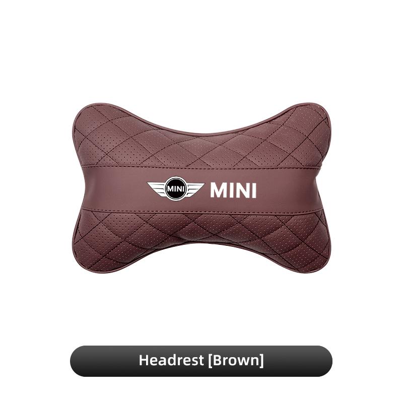 Car Neck Pillow Lumbar Support Kit Auto Headrest For MINI Cooper R56 F56 R50 JCW Cabrio Aceman Countryman Clubman Roadster Coupe