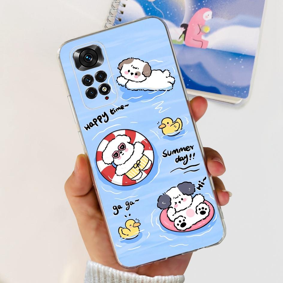 For Xiaomi Redmi Note 11 Case Note 11s Cover Popular Butterfly Dragon Soft Silicone Clear Case For Redmi Note 11S 5G Note11 Capa