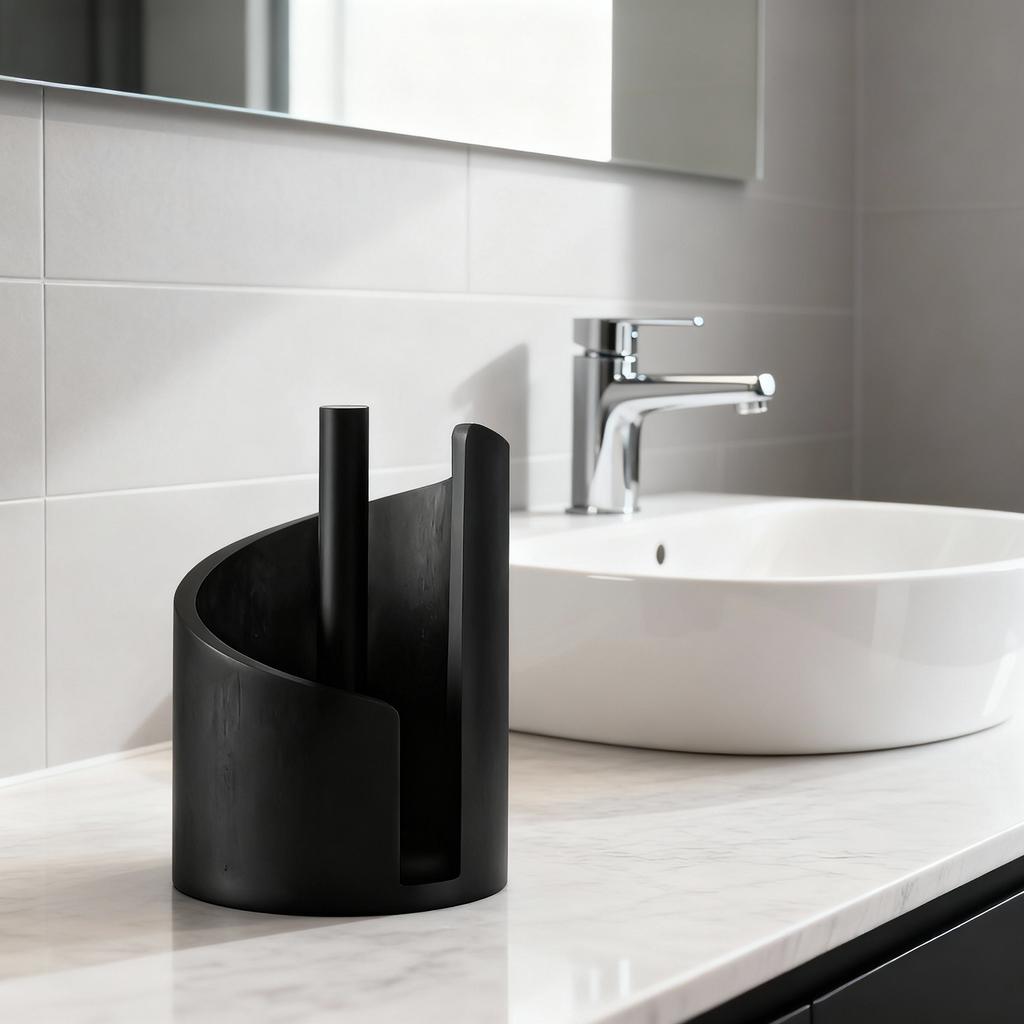 Деревянный Настольный Держатель для Бумажных Полотенец Держатель для Рулонной Бумаги Органайзер С Нескользящей Основой Диспенсер для Салфеток для Ванной Кухни Стола