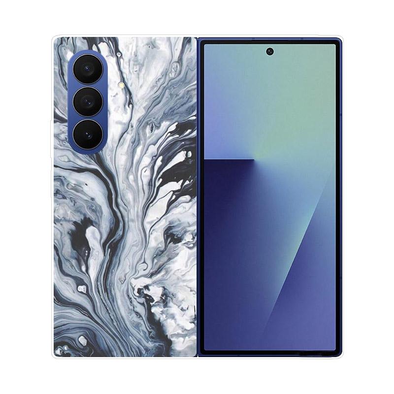 Прозрачный складной чехол для телефона Samsung Galaxy Z Fold 6 7 Прозрачная ударопрочная жесткая крышка из ПК для Samsung Z Fold7 Fold6 Чехол Capa