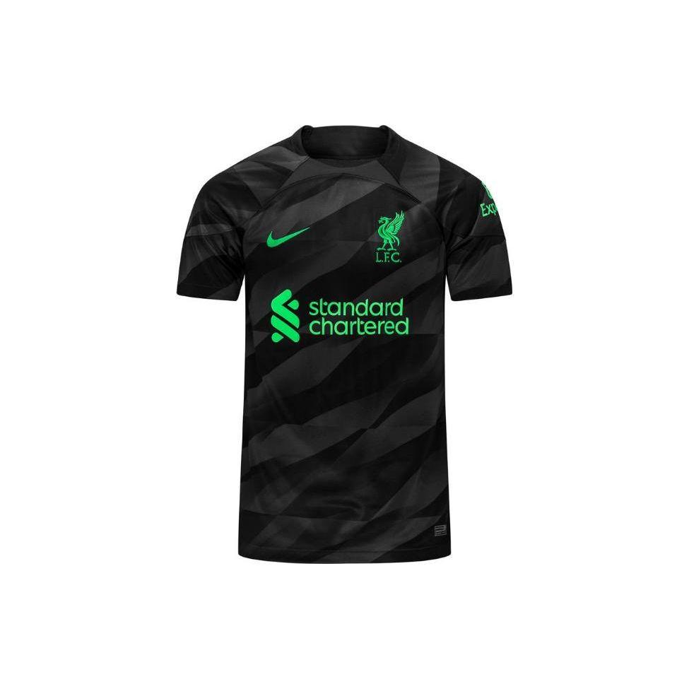 Nike Футбольная майка вратаря Liverpool сезона 23/24, мужская черная DX2691-061