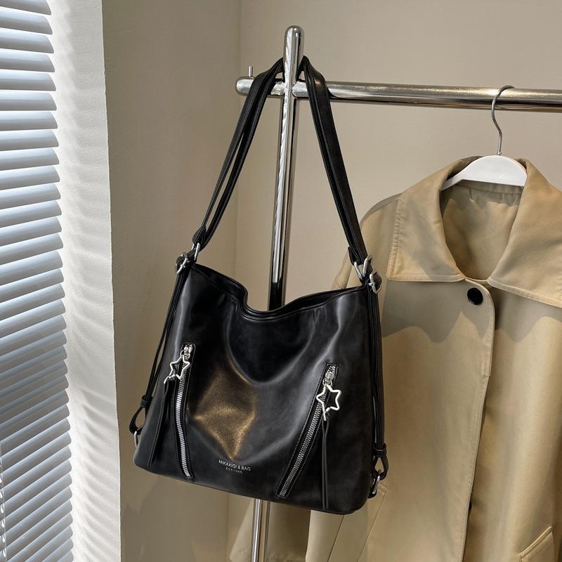 Autumn and Winter Tote Bag Women's New Large-capacity Commuting Backpack Can Be Crossbody Versatile High-texture Going Out Backpack