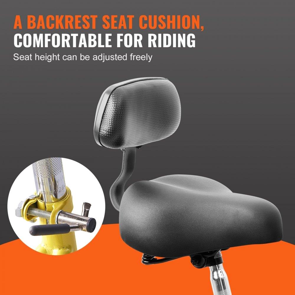 24-дюймовый взрослый трехколесный велосипед с корзиной, 3-колесный велосипед для пожилых людей, регулируемое сиденье, прогулочный велосипед из углеродистой стали - желтый