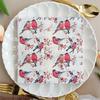 20pcs/Pac 33*33cm 2-Ply Disposable Party Napkin Flower and Bird Series Pattern