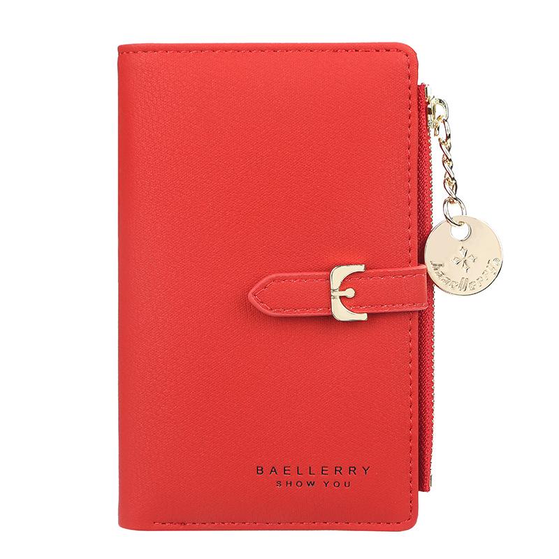 Baellerry Women Leather Handbags Fashion Zipper Purse Wallets