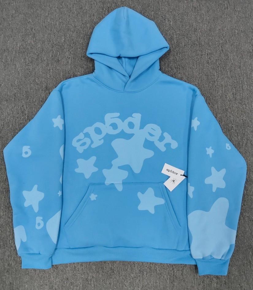 Мужская толстовка с принтом «Паутина» - Модная, свободного кроя, с плюшевой подкладкой