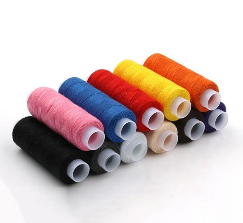 12 Colors Polyester Sewing Quilting Threads 402/S Sewing Thread DIY Sewing Machine Thread