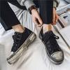 Мужские туфли из парусины на толстой подошве, вулканизированные туфли, новые дышащие универсальные повседневные туфли, ретро-обувь для мужчин, кроссовки для мужчин