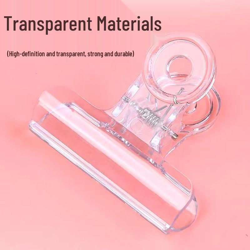 Clear Acrylic Long Tail Clip for Students - Ideal for Organizing Papers, Tests, and Receipts