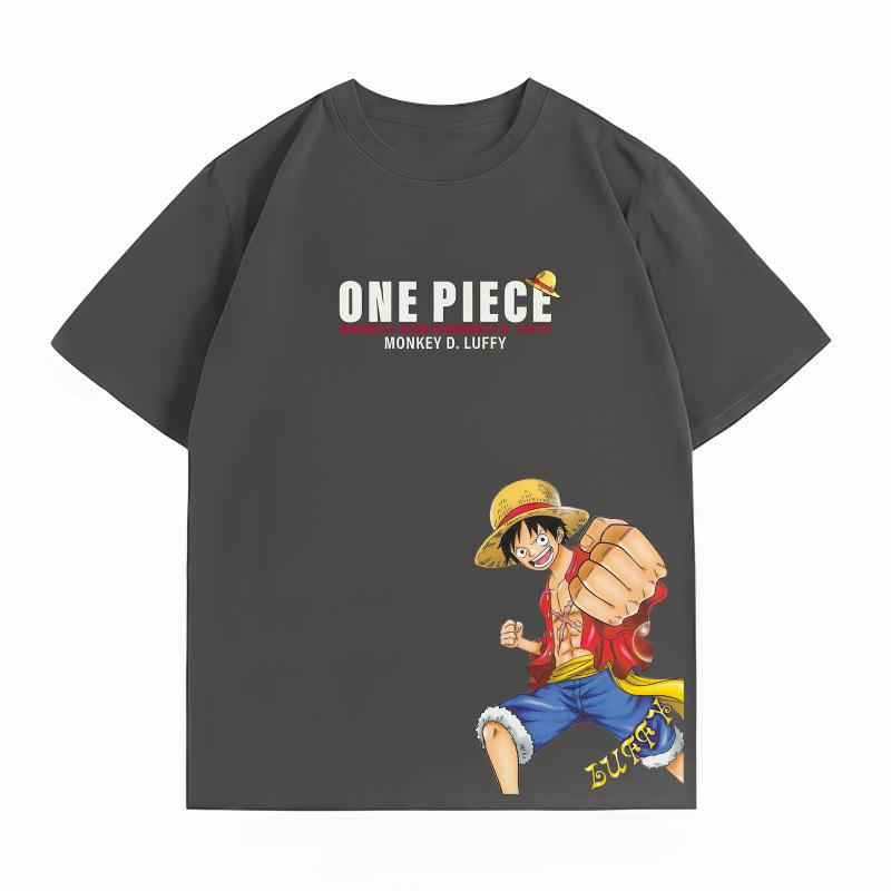Unisexs Clothing New 100 Cotton Summer TShirt One Piece Unisexs TShirt Luffy Print Casual Unisexs TShirt