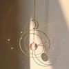 1 crystal sun catcher, wind chime, moon star pendant for wedding homes, car suspension, outdoor decoration