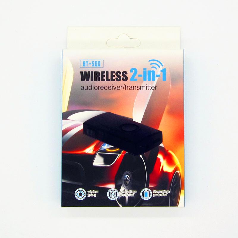 2 в 1 аудио Bluetooth 4,2 + EDR передатчик приемник 3,5 мм разъем беспроводной аудио конвертер с аккумулятором для компьютера, ТВ, мультимедиа