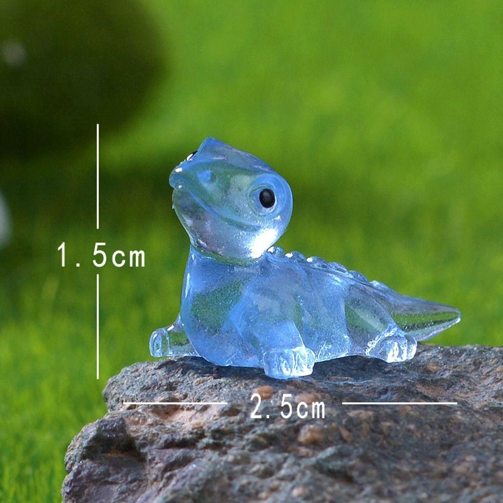 Cute Glow-in-the-dark Cute Lizard Micro Landscape Gardening Widget Cartoon DIY Material Resin Crafts DIY Accessories