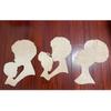 Head Silhouette Mother's Day Wooden Wreath Template DIY Craft Home Decoration Board