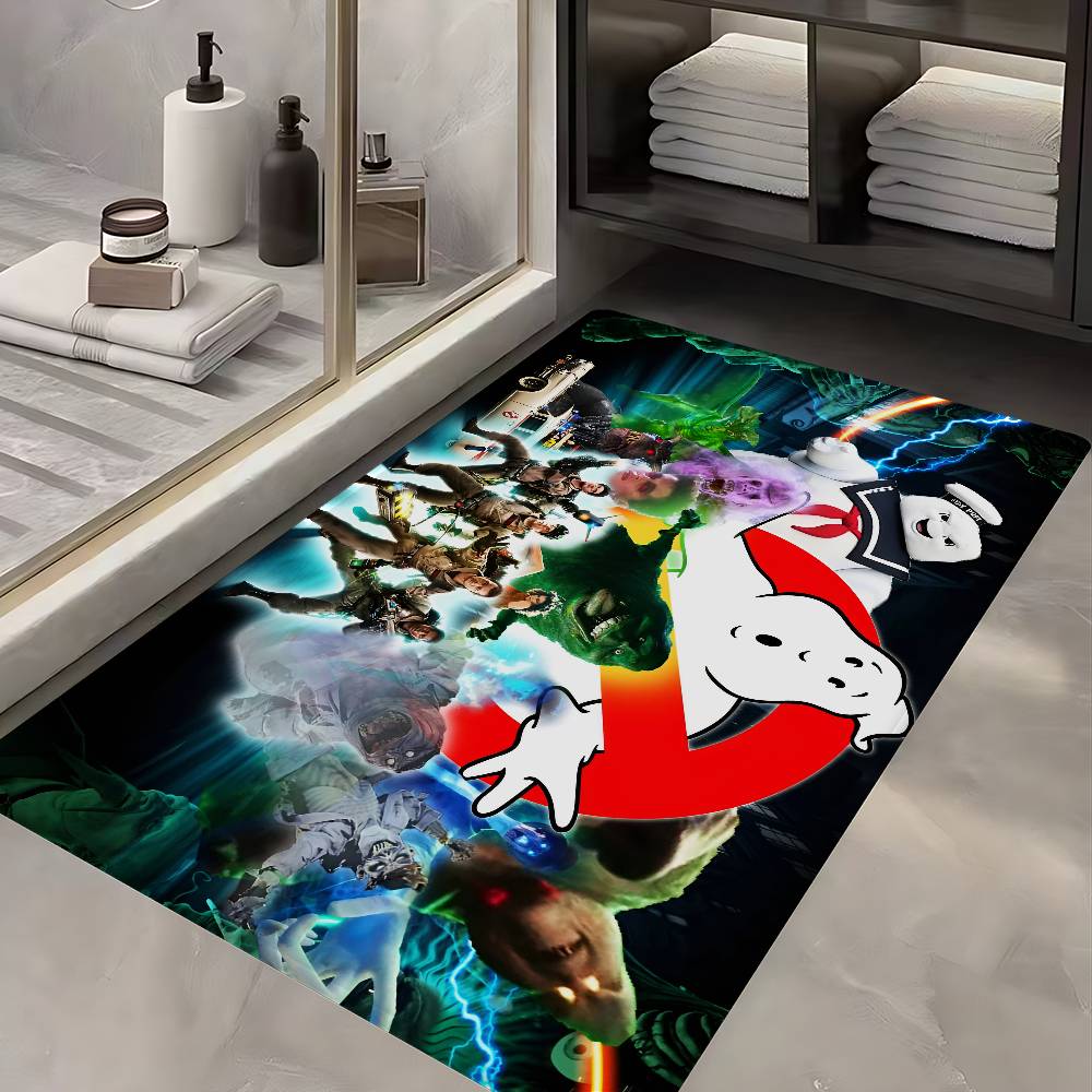 Movie G-Ghostbusters Hallway Carpet Washable Non-Slip Living Room Sofa Chairs Area Mat Kitchen Doormat Area Rug