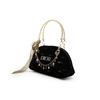 Dior [Индивидуальная косметичка] Изготовлена из холста, геометрическое облако, леопардовый принт, штрих золота, экзотический стиль, сумка для хранения, черная, коричневая