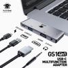 Концентратор USB-C Адаптер USB-C 4-в-1 с HDMI 4K Порты передачи данных USB-C и USB-A, 5 Гбит/с, мощность 65 Вт, разъем для наушников 3,5 мм для MacBook Pro/iPad