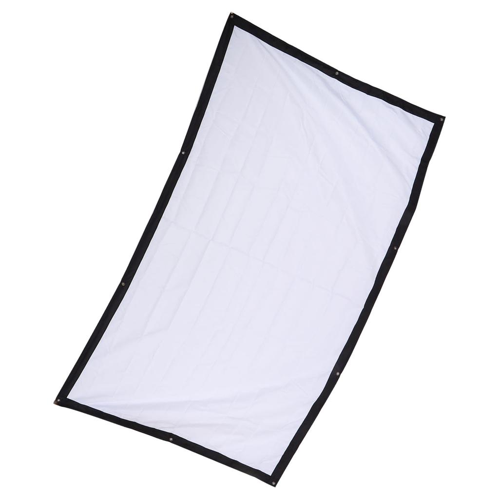 Outdoor Movie Screen 100in Foldable AntiCrease 16:9 Portable Curtain for Home Theater