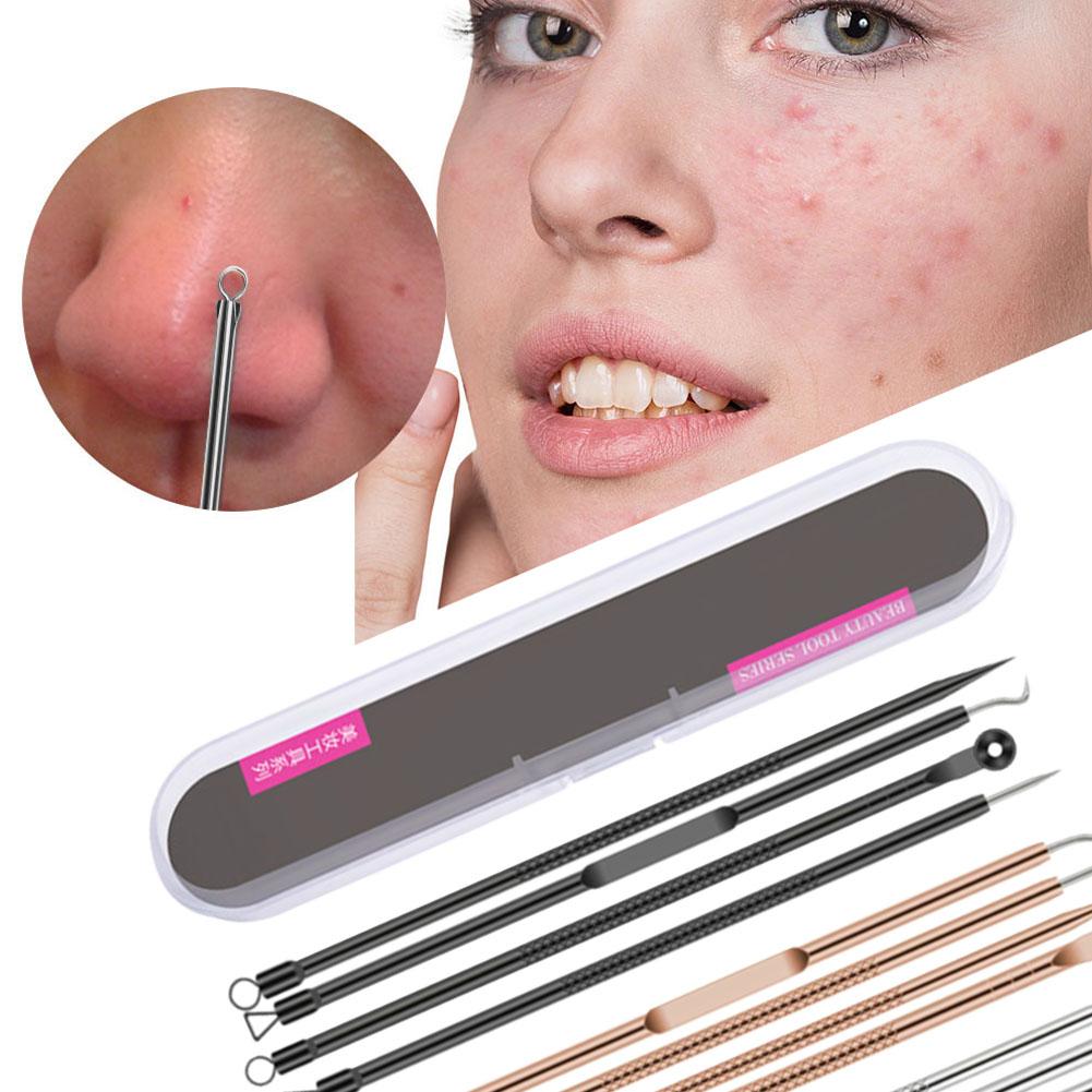 1pc Carbon Steel Antibacterial Blackhead Remover Tool Acne Salon Face Remove Pimples Spots Beau L7C8