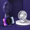 Мини-ручной небольшой вентилятор, портативный складной, бесшумный, светодиодный дисплей, студенческий, USB-перезаряжаемый, уличный, ручной вентилятор, принадлежности для кемпинга