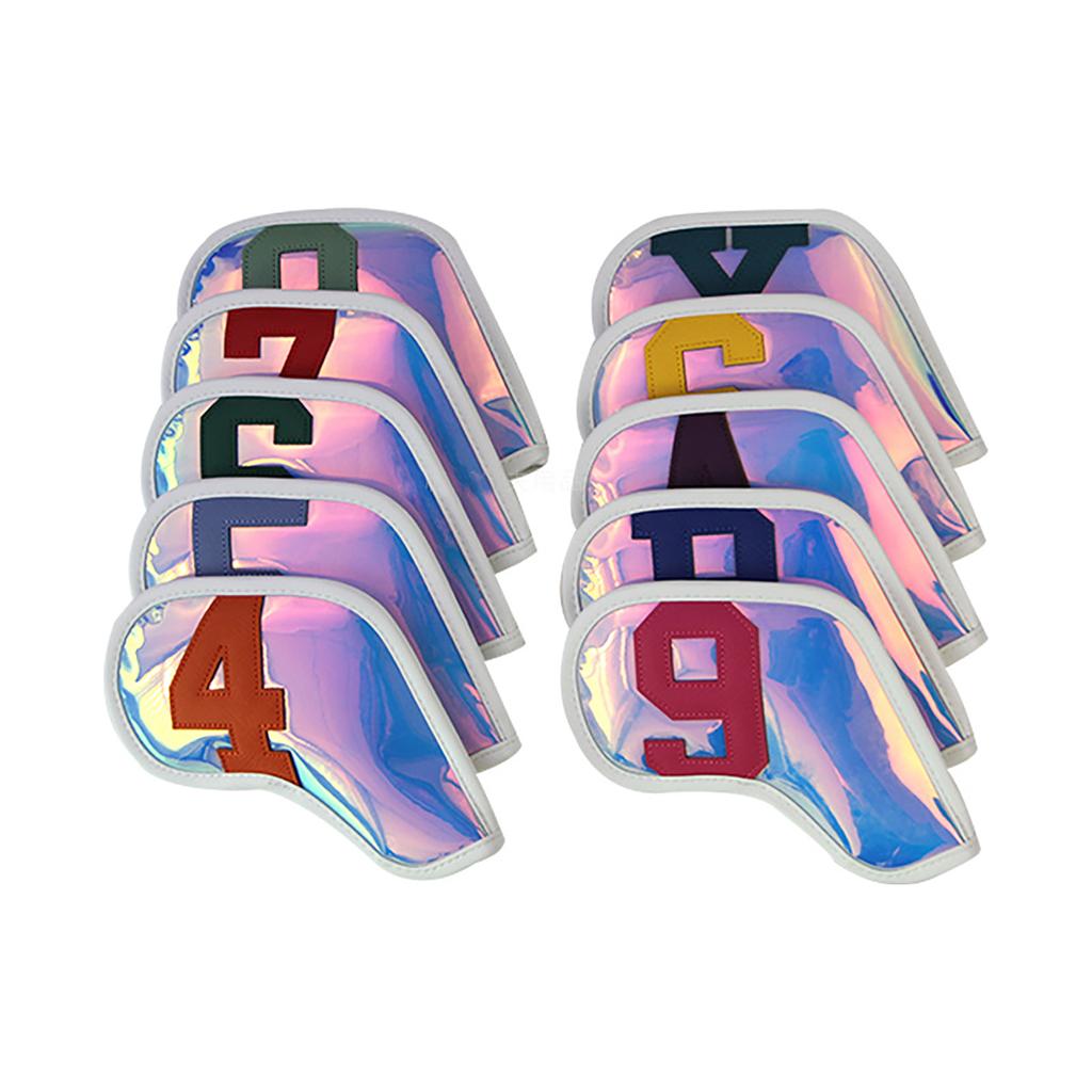 Golf Club Head Cover Waterproof Dustproof Number Design Golf Iron Cover Protection Sleeve Golf Accessories