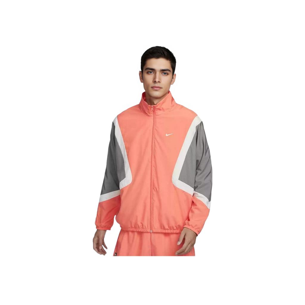 Nike As M Nk Df Wvn Icon Jacket Startfv Color Block Loose Retro Sports Woven Stand Collar Long Sleeve Jacket Men Jacket Red FZ0249-643