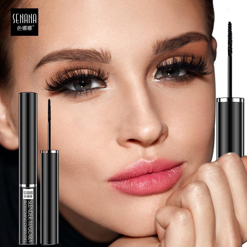 Волокнистые ресницы, тушь для ресниц, водостойкий макияж, толстые, гладкие, завитые, удлиненные, наращивание ресниц, темные ресницы, косметика