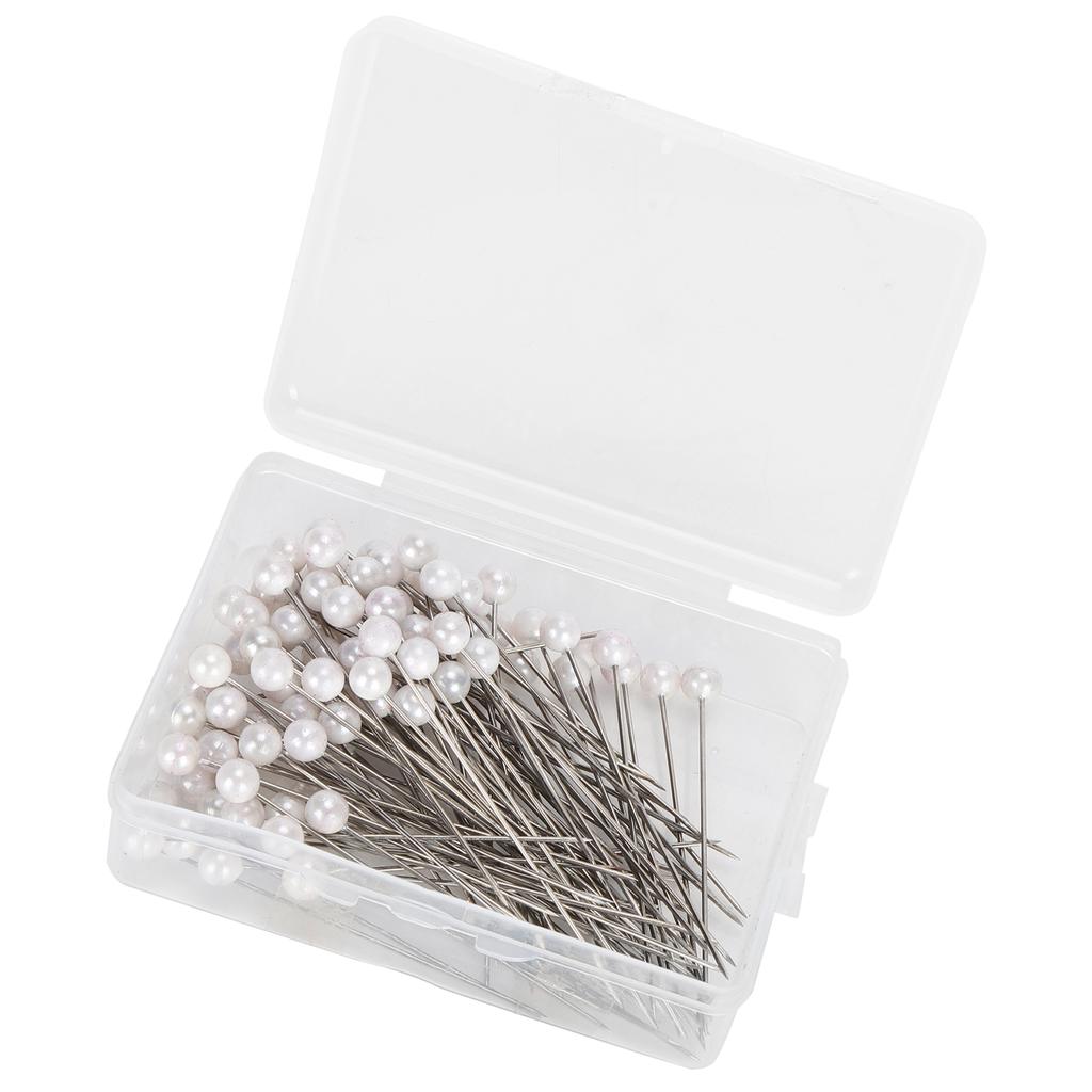 100Pcs Pearl Pins Round Head Fixing Positioning Needles Straight Sewing Decoration Supplies
