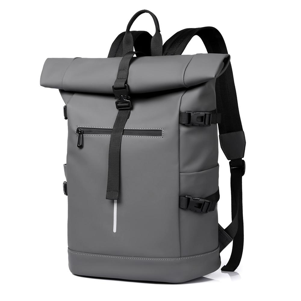 Roll-up Bag, Men's Backpack, Commuter Single-shoulder Bag, Trendy Single-shoulder Commuter Large-capacity Backpack