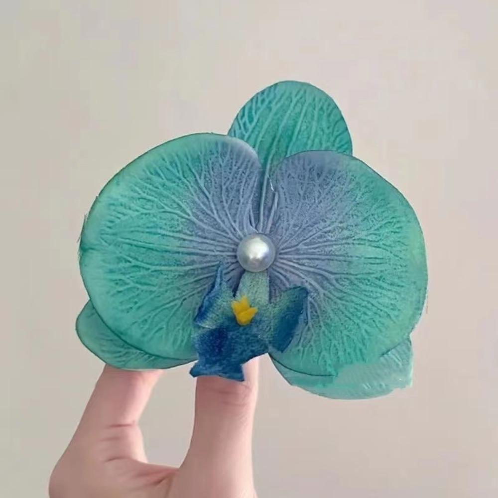 Chic Hair Grip Orchid Butterfly Hairpin Gift Flowers Hair Clips  Women