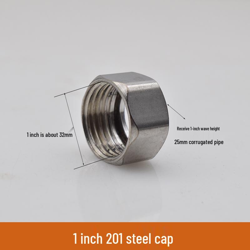 Фитинги для гофрированных труб из нержавеющей стали 304: Гайка-защелка, Стопорное кольцо, Шайба для горячей/холодной воды