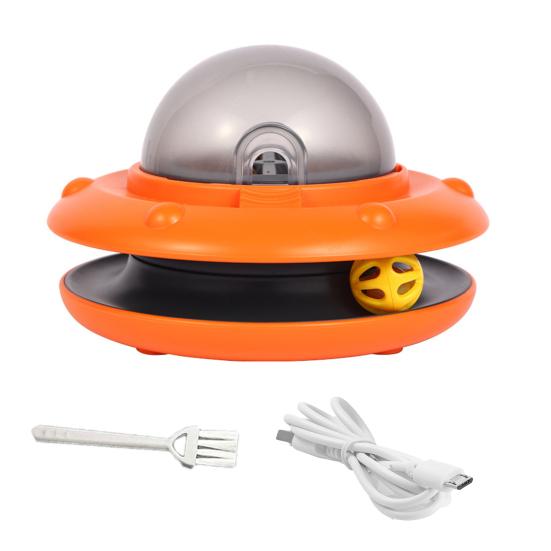 Головоломка-кормушка для домашних животных Умная кормушка для кошек Медленная кормушка Интерактивный дозатор еды в форме НЛО