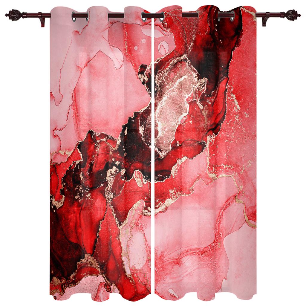 Мраморная текстура, чернила, черно-белые оконные шторы, домашний декор, оконные занавески для спальни, занавески для гостиной