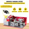 SIHAO MX-180D Mini Metal Lathe 600W, Variable Speed CNC Benchtop Lathe with Digital Display, Precision Turning Machine for DIY