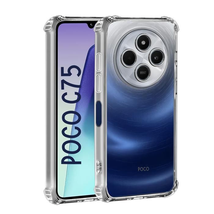 Coque pour Xiaomi Poco C75 - Antichoc Protection Silicone Souple Transparent Phonillico®