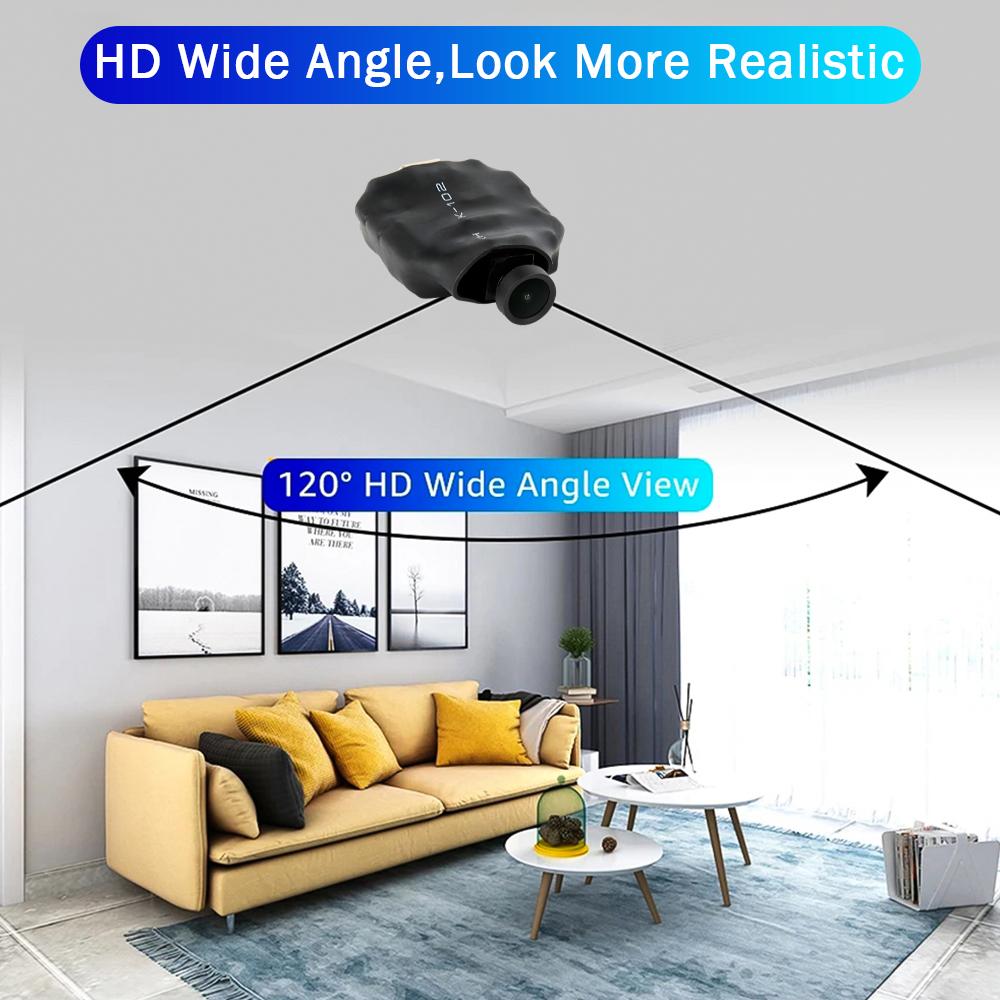 Широкоугольная Wi-Fi IP-камера 120° DIY HD 1080P Самые маленькие видеорегистраторы Обнаружение движения Домашний видеоняня Камера видеонаблюдения