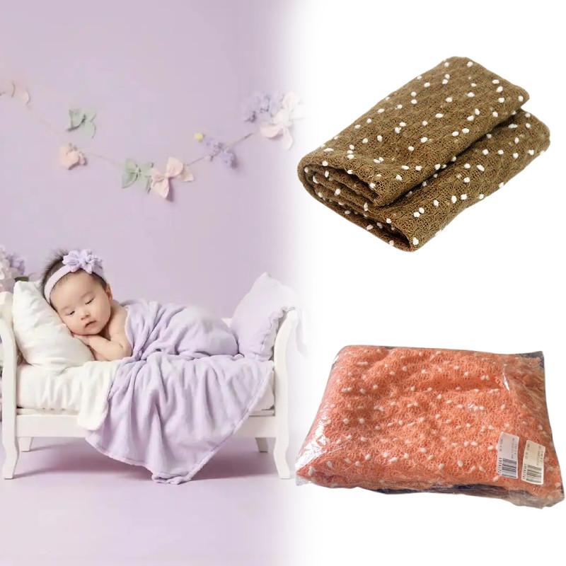 Baby Photography Newborn Blanket Knit Stretch Wrap Infant Photoshoot Tool Prop