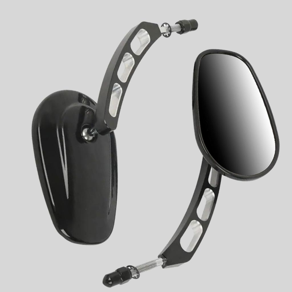 Motorcycle Rear View Side Mirror 8mm For Harley Road King Touring XL 883 Sportster Fatboy Dyna FXDF FLSTF Softail Springer V-ROD