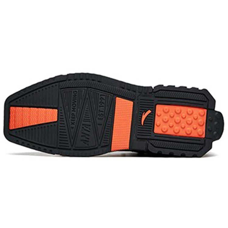 Anta Spy Shadow Pro Толстая подошва Универсальные кроссовки среднего размера Мужские кроссовки Черные Оранжевые 912218080-4