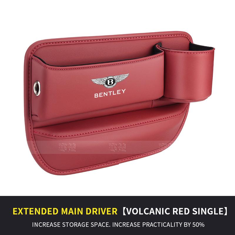 Car Seat Gap Multifunction Storage Box Seat Gap Cup Holder For Bentley Continental GT MULLINER Bentayga Flying Hurtling Spurlogo