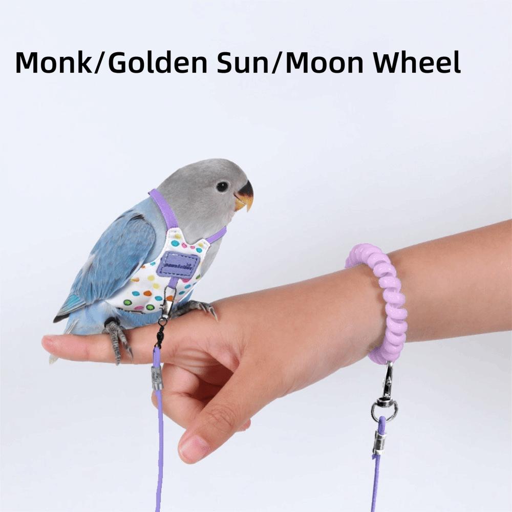 Adjustable Parrot Flying Harness Anti-Bite Parrot Flight Harness Bird Flight Suit Small Parrots