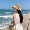 Butterfly Bow Sun Hat For Beach Vacation With Wide Brim And Breathable Material