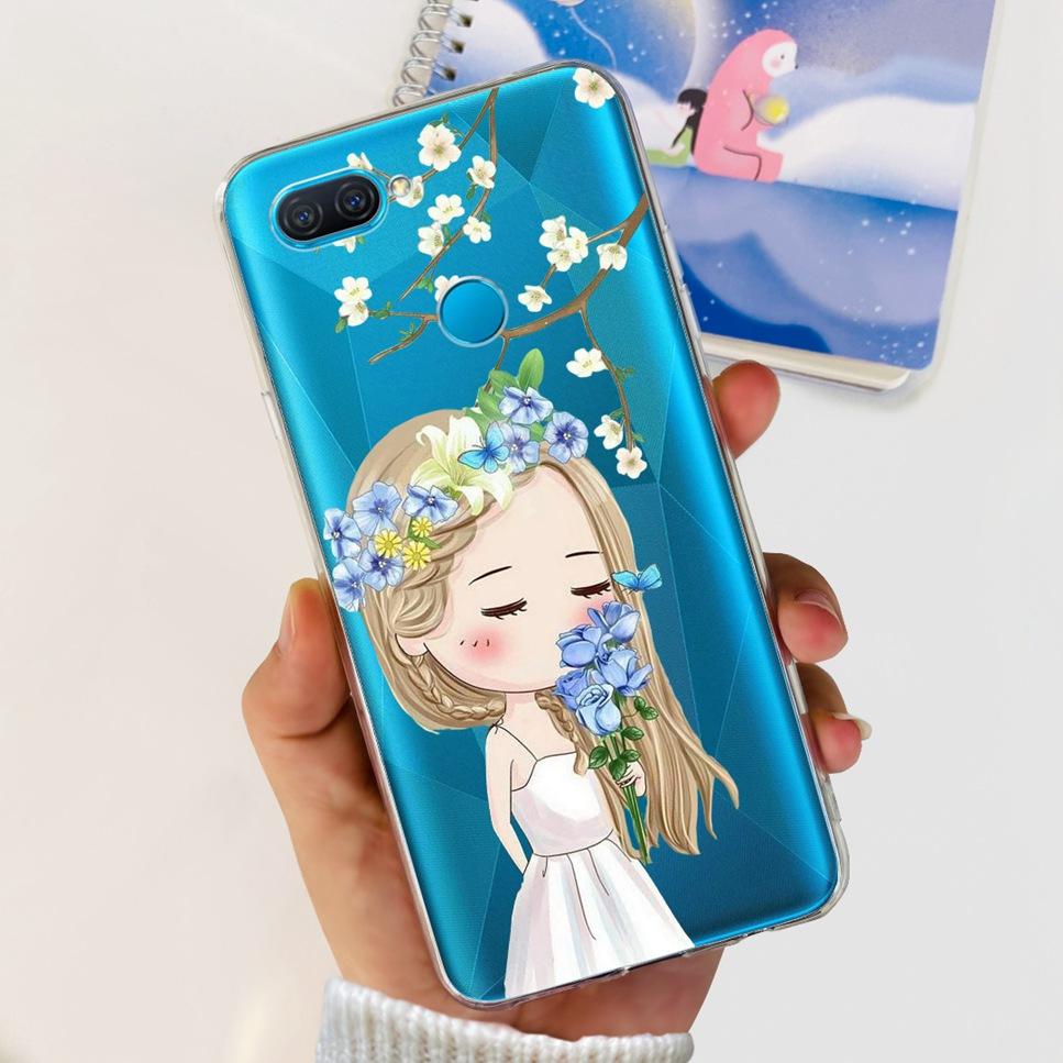 Case For Oppo A12 6.22" Cute Cartoon Dinosaur TPU Soft Silicone Clear Cover For Oppo A12 A 12 CPH2083 Phone Case Funda Bumper